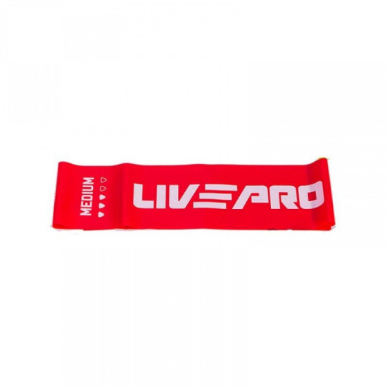 Купить Резинка для фитнеса  LivePro FITNESS BAND MEDIUM Red (6,8kg) в Киеве - фото №1